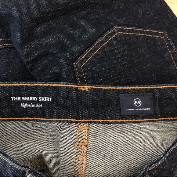 Adriano Goldschmeid Emery Skirt High Rise Dark Denim Pencil Skirt size 27 - Picture 11 of 13